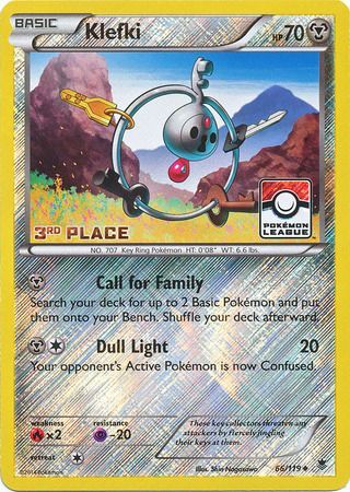 Klefki (66/119) (League Promo 3rd Place) [XY: Phantom Forces] | Arkham Games and Comics