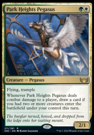 Park Heights Pegasus (Promo Pack) [Streets of New Capenna Promos] | Arkham Games and Comics