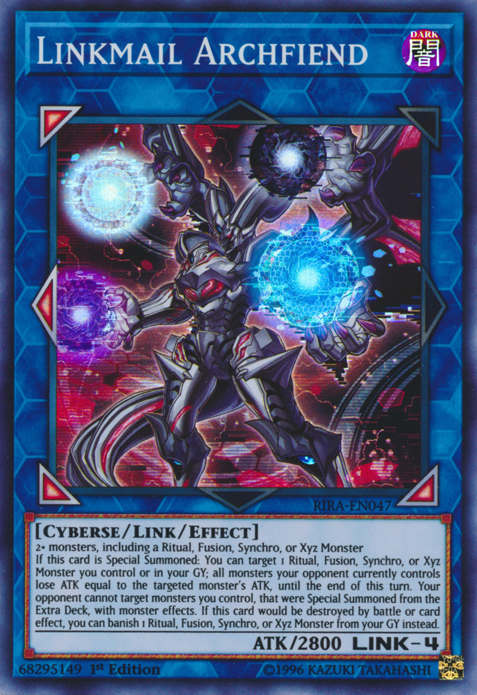 Linkmail Archfiend [RIRA-EN047] Super Rare | Arkham Games and Comics