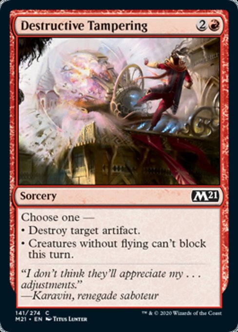 Destructive Tampering [Core Set 2021] | Arkham Games and Comics