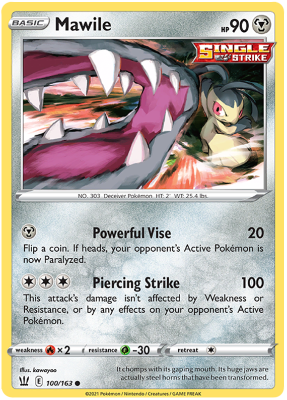 Mawile (100/163) [Sword & Shield: Battle Styles] | Arkham Games and Comics