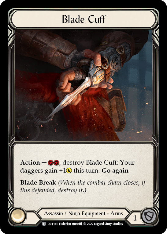 Blade Cuff [OUT141] (Outsiders)  Rainbow Foil | Arkham Games and Comics