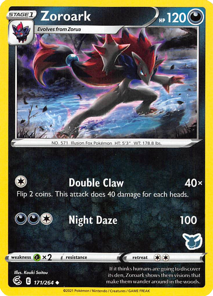 Zoroark (171/264) (Eevee Deck) [Battle Academy 2022] | Arkham Games and Comics