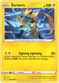 Zeraora (061/185) [Sword & Shield: Vivid Voltage] | Arkham Games and Comics