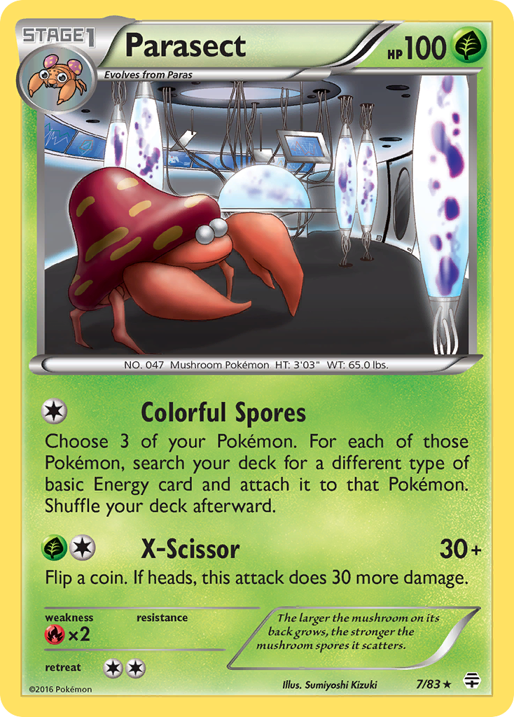 Parasect (7/83) [XY: Generations] | Arkham Games and Comics