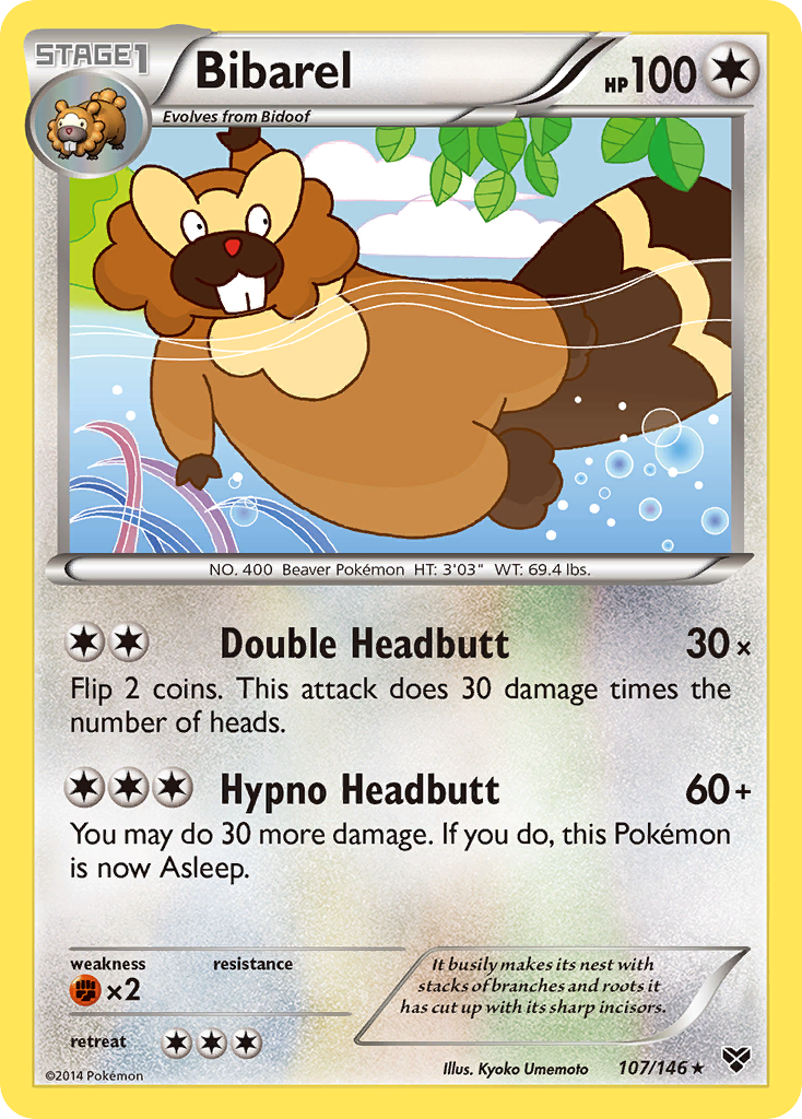 Bibarel (107/146) [XY: Base Set] | Arkham Games and Comics