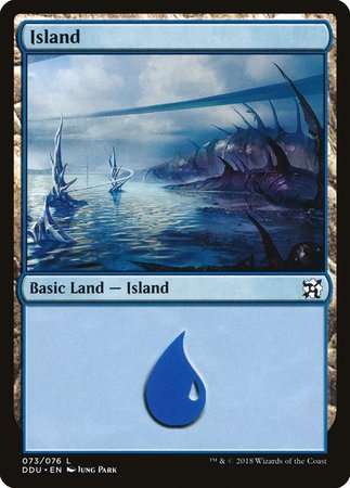 Island (73) [Duel Decks: Elves vs. Inventors] | Arkham Games and Comics