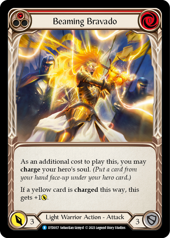 Beaming Bravado (Red) [DTD057] (Dusk Till Dawn)  Rainbow Foil | Arkham Games and Comics