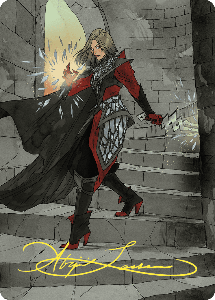 Rowan, Scion of War Art Card (59/81) (Gold-Stamped Signature) [Wilds of Eldraine Art Series] | Arkham Games and Comics