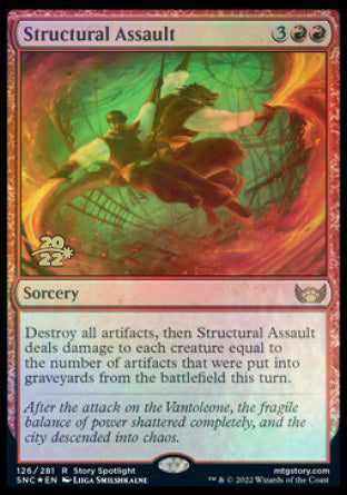 Structural Assault [Streets of New Capenna Prerelease Promos] | Arkham Games and Comics