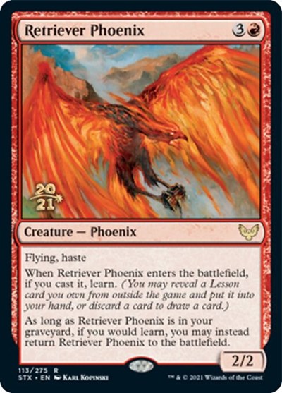 Retriever Phoenix [Strixhaven: School of Mages Prerelease Promos] | Arkham Games and Comics