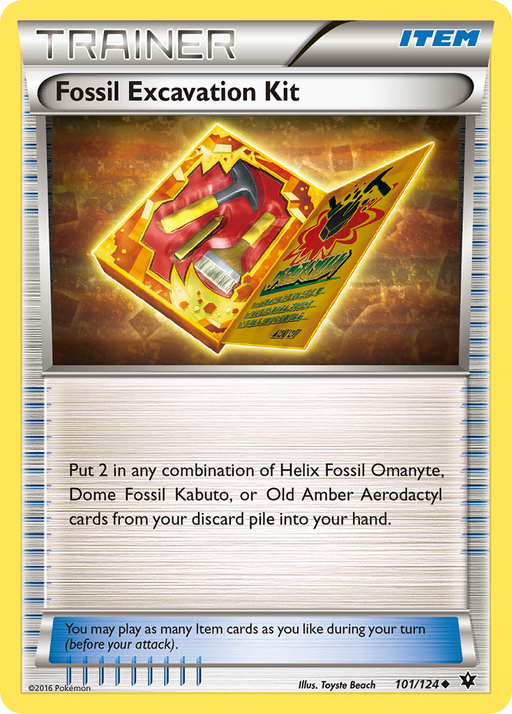 Fossil Excavation Kit (101/124) [XY: Fates Collide] | Arkham Games and Comics