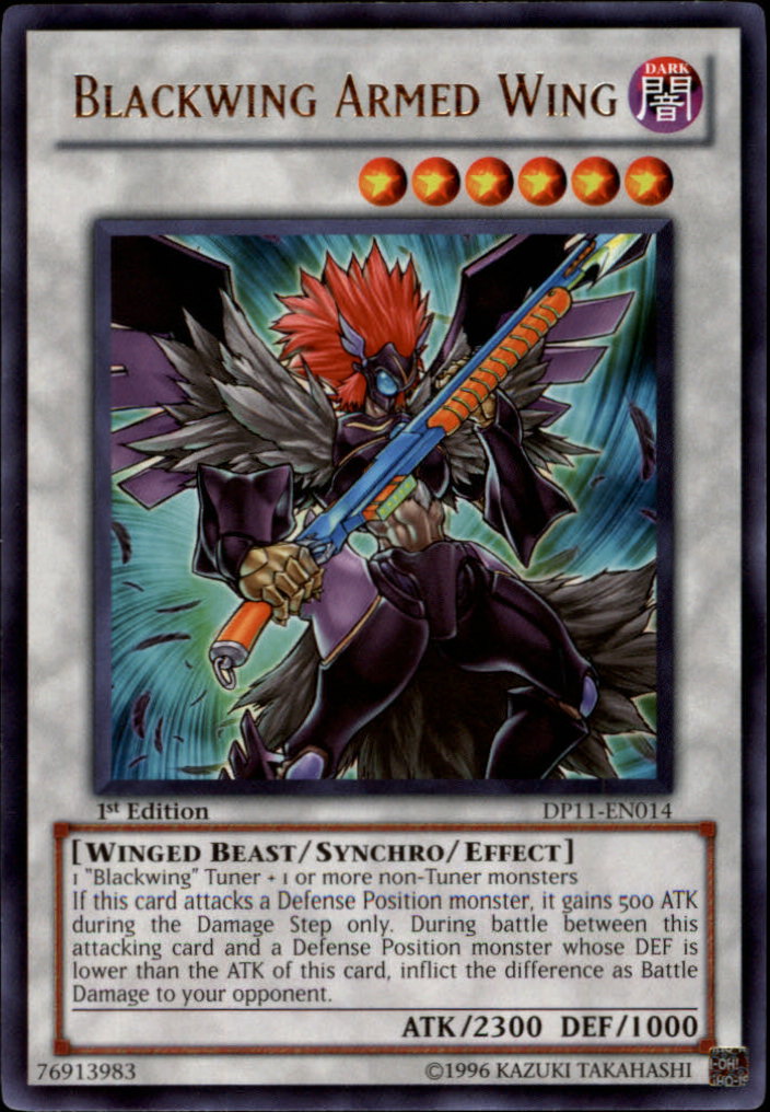 Blackwing Armed Wing [DP11-EN014] Rare | Arkham Games and Comics