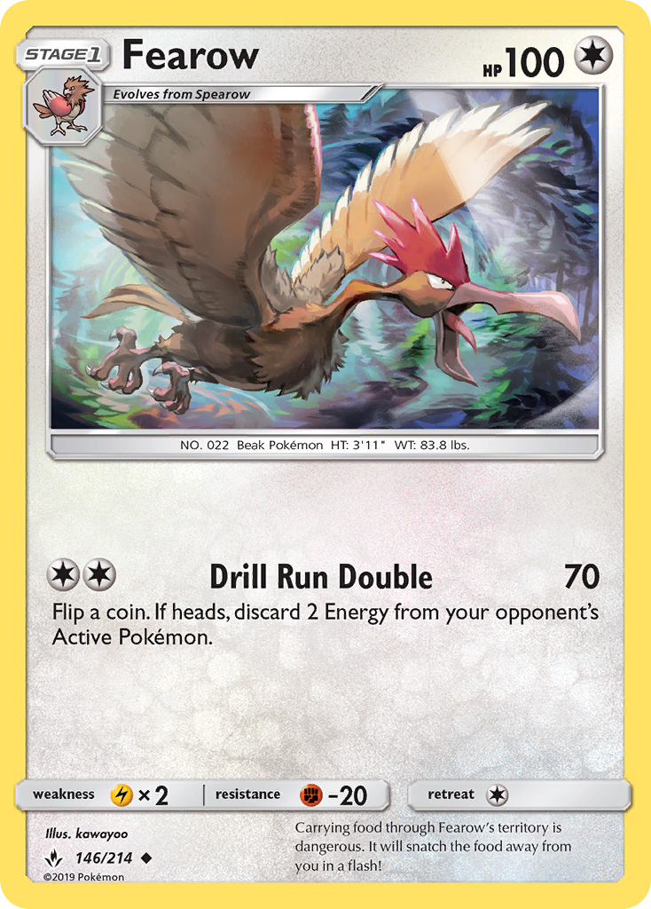 Fearow (146/214) [Sun & Moon: Unbroken Bonds] | Arkham Games and Comics