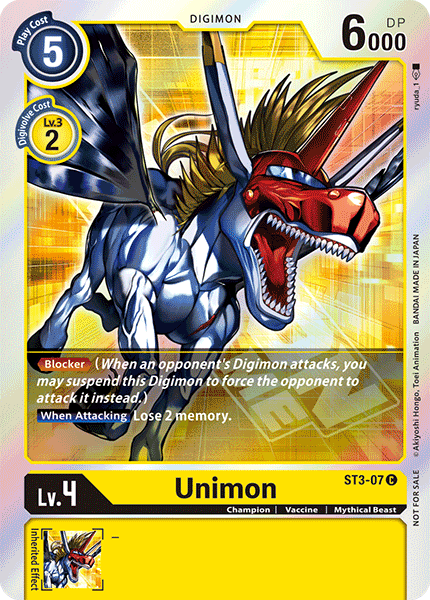 Unimon [ST3-07] (Event Pack) [Starter Deck: Heaven's Yellow Promos] | Arkham Games and Comics