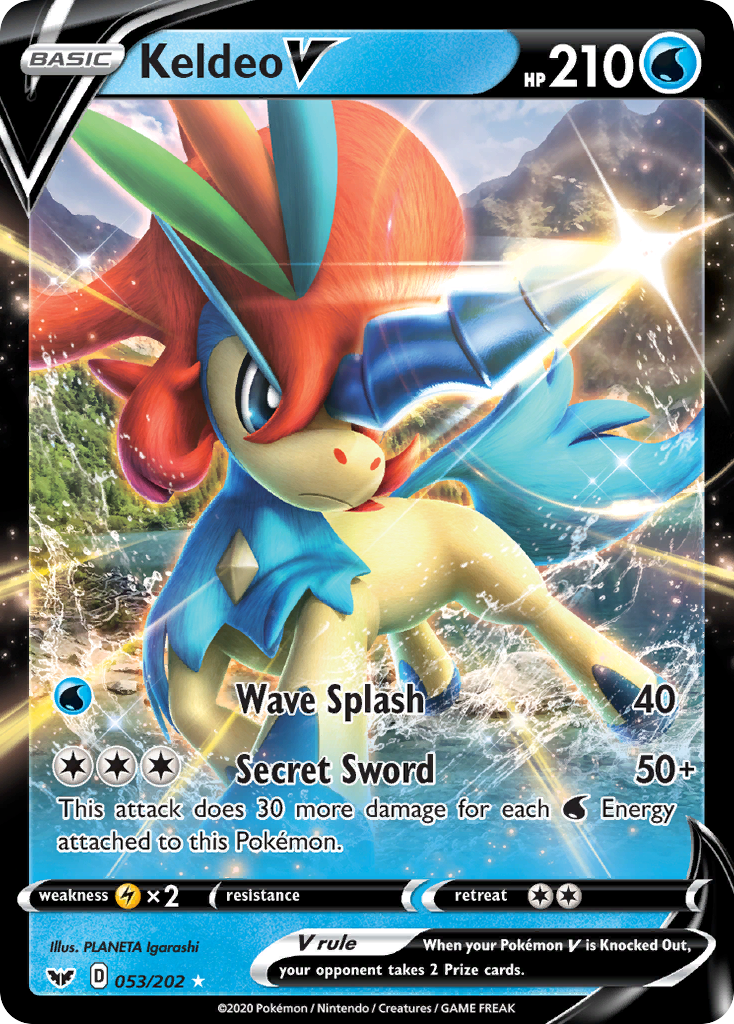 Keldeo V (053/202) [Sword & Shield: Base Set] | Arkham Games and Comics