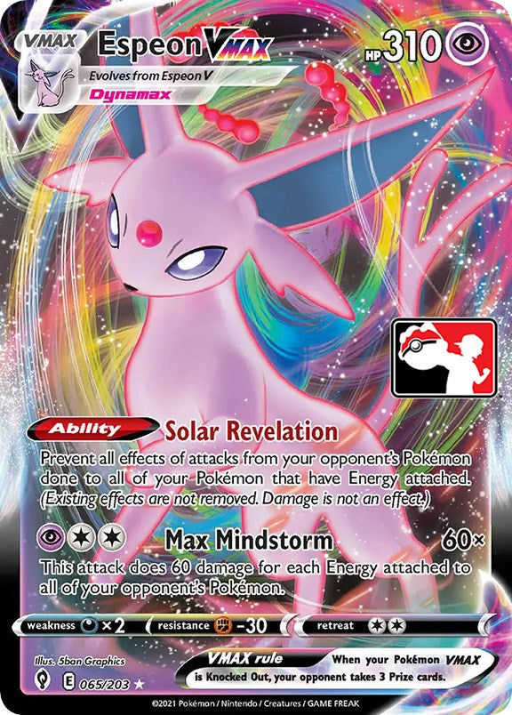 Espeon VMAX (065/203) [Prize Pack Series One] | Arkham Games and Comics