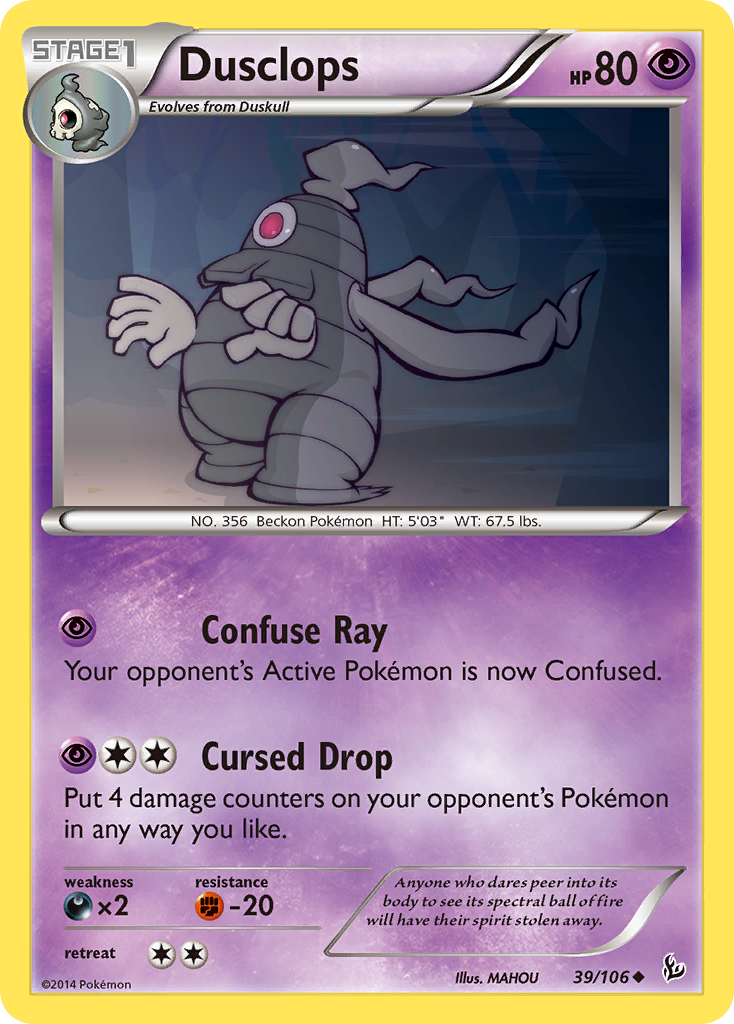 Dusclops (39/106) [XY: Flashfire] | Arkham Games and Comics