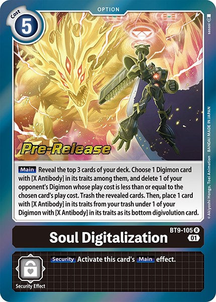 Soul Digitalization [BT9-105] [X Record Pre-Release Promos] | Arkham Games and Comics