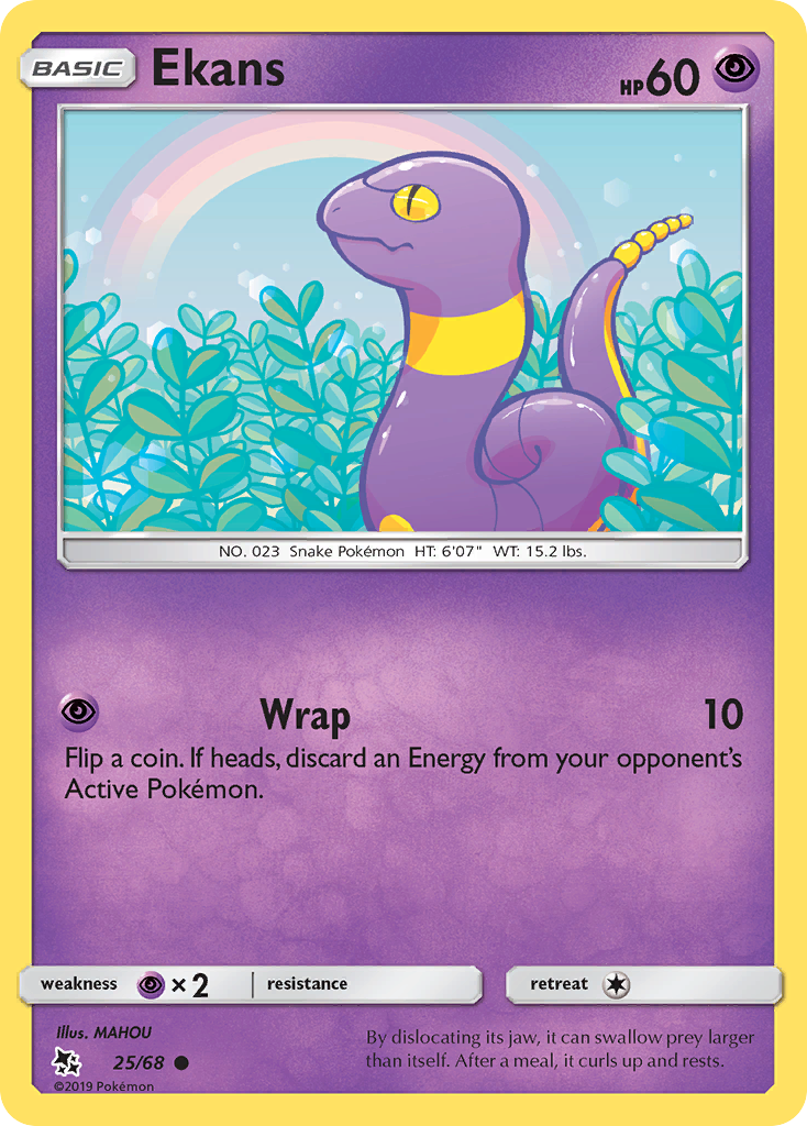 Ekans (25/68) [Sun & Moon: Hidden Fates] | Arkham Games and Comics