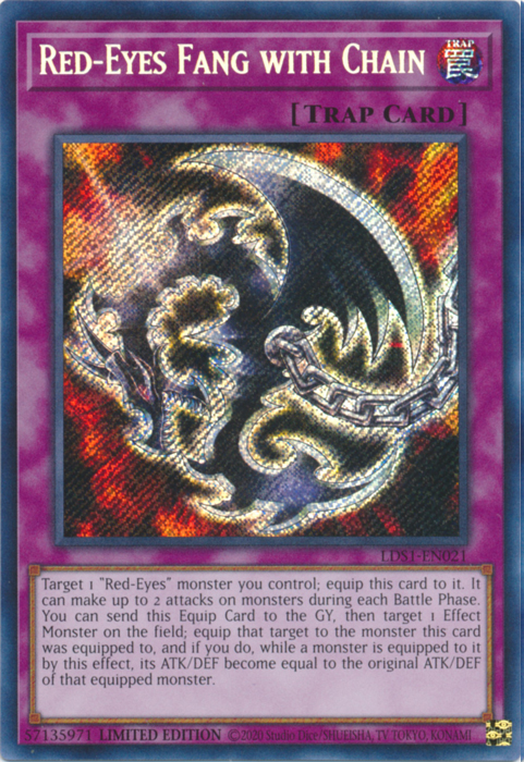 Red-Eyes Fang with Chain [LDS1-EN021] Secret Rare | Arkham Games and Comics