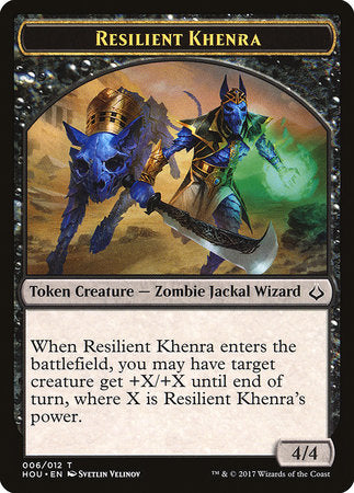 Resilient Khenra Token [Hour of Devastation Tokens] | Arkham Games and Comics