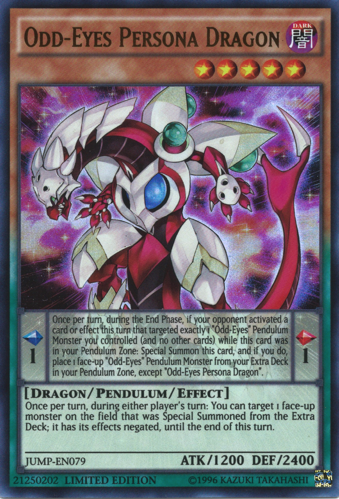 Odd-Eyes Persona Dragon [JUMP-EN079] Ultra Rare | Arkham Games and Comics