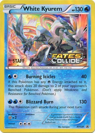 White Kyurem (XY128) (Staff) [XY: Black Star Promos] | Arkham Games and Comics