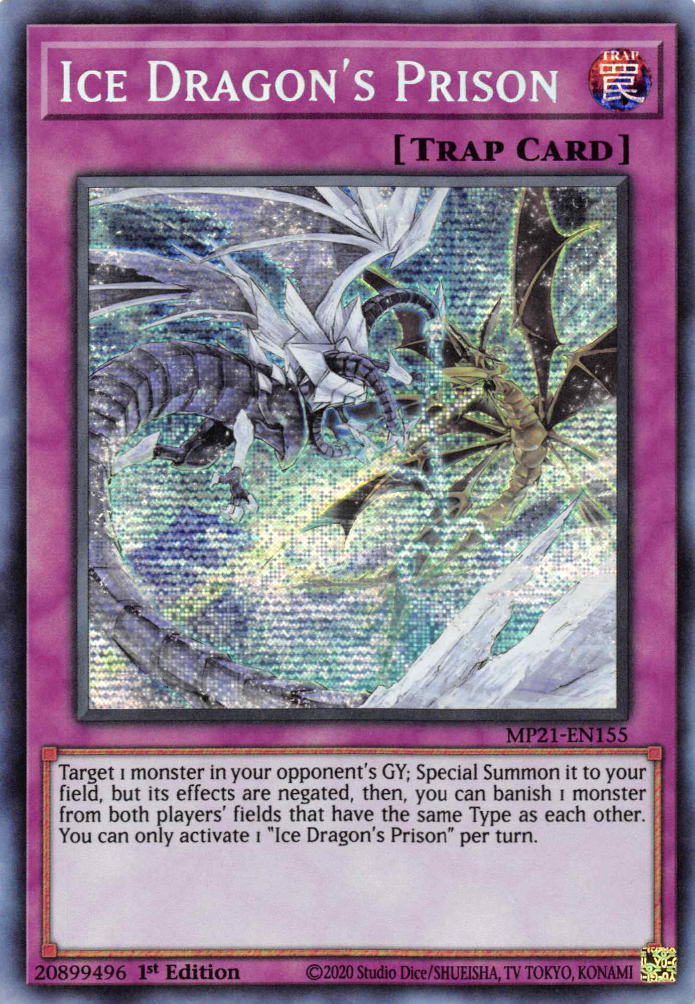 Ice Dragon's Prison [MP21-EN155] Prismatic Secret Rare | Arkham Games and Comics