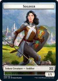 Soldier // Squirrel Double-sided Token [Double Masters Tokens] | Arkham Games and Comics