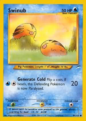 Swinub (84/105) [Neo Destiny Unlimited] | Arkham Games and Comics
