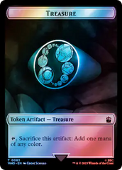 Alien Angel // Treasure (0063) Double-Sided Token (Surge Foil) [Doctor Who Tokens] | Arkham Games and Comics