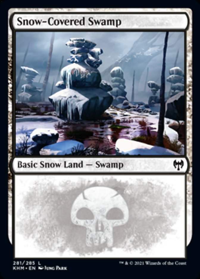 Snow-Covered Swamp (281) [Kaldheim] | Arkham Games and Comics
