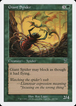 Giant Spider [Seventh Edition] | Arkham Games and Comics