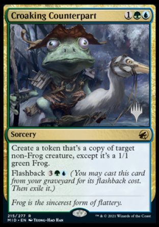 Croaking Counterpart (Promo Pack) [Innistrad: Midnight Hunt Promos] | Arkham Games and Comics