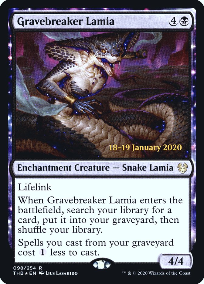 Gravebreaker Lamia [Theros Beyond Death Prerelease Promos] | Arkham Games and Comics