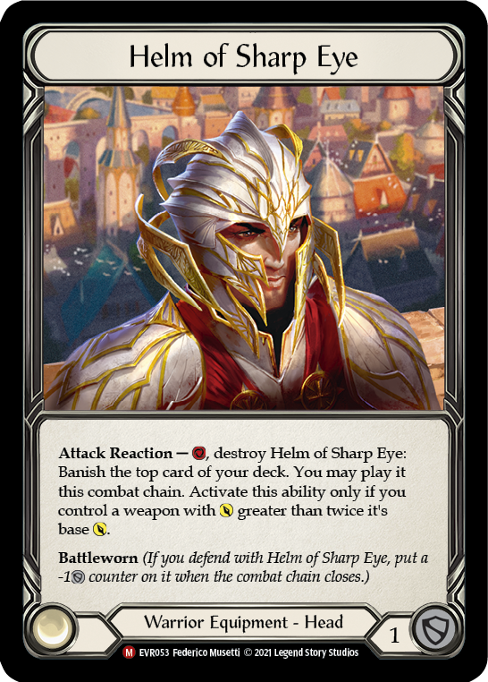 Helm of Sharp Eye [EVR053] (Everfest)  1st Edition Cold Foil | Arkham Games and Comics