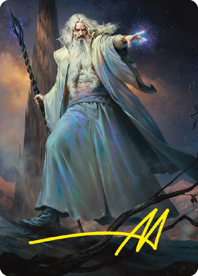 Saruman of Many Colors Art Card (Gold-Stamped Signature) [The Lord of the Rings: Tales of Middle-earth Art Series] | Arkham Games and Comics