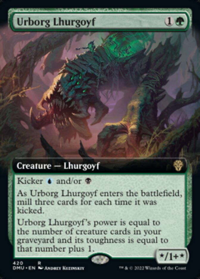 Urborg Lhurgoyf (Extended Art) [Dominaria United] | Arkham Games and Comics