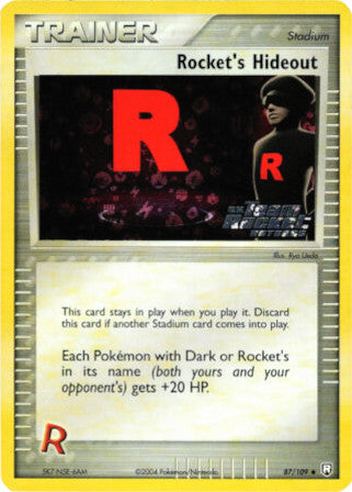 Rocket's Hideout (87/109) (Stamped) [EX: Team Rocket Returns] | Arkham Games and Comics