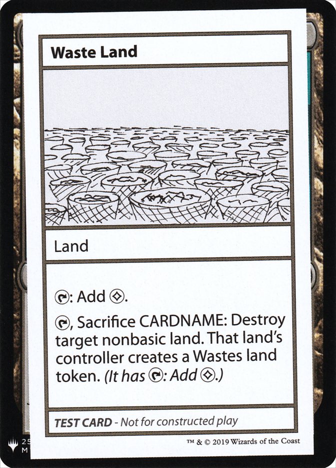 Waste Land [Mystery Booster Playtest Cards] | Arkham Games and Comics