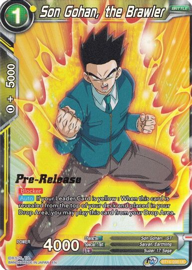 Son Gohan, the Brawler (BT14-098) [Cross Spirits Prerelease Promos] | Arkham Games and Comics