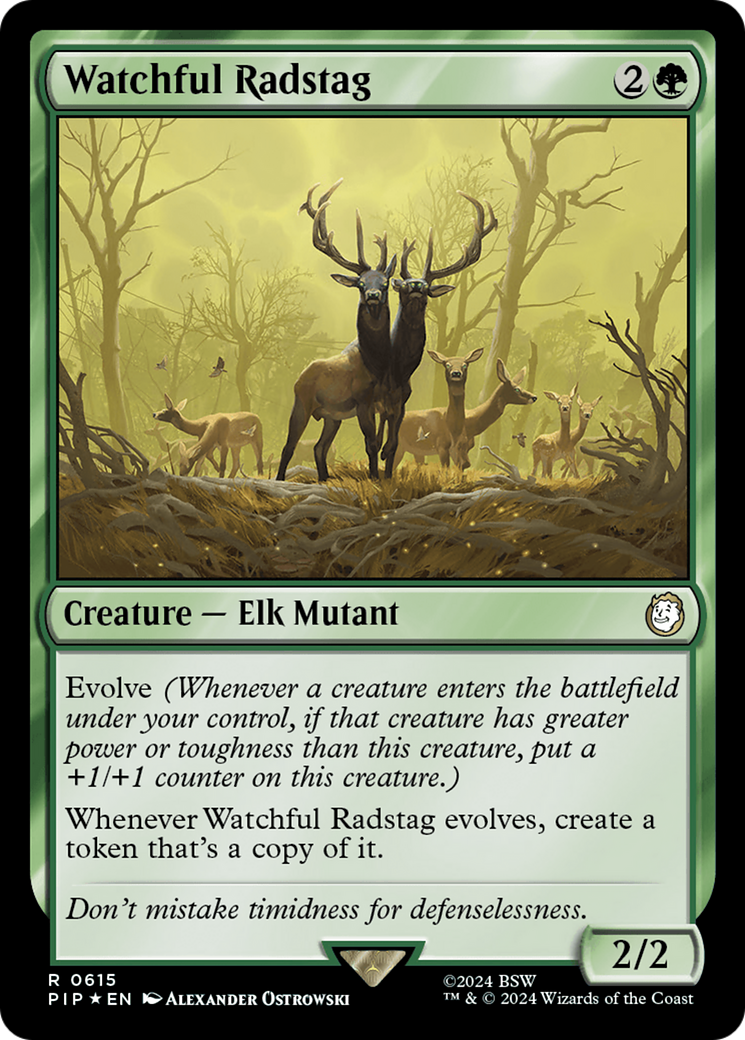 Watchful Radstag (Surge Foil) [Fallout] | Arkham Games and Comics