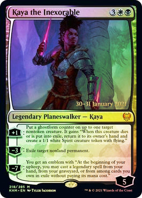 Kaya the Inexorable  [Kaldheim Prerelease Promos] | Arkham Games and Comics