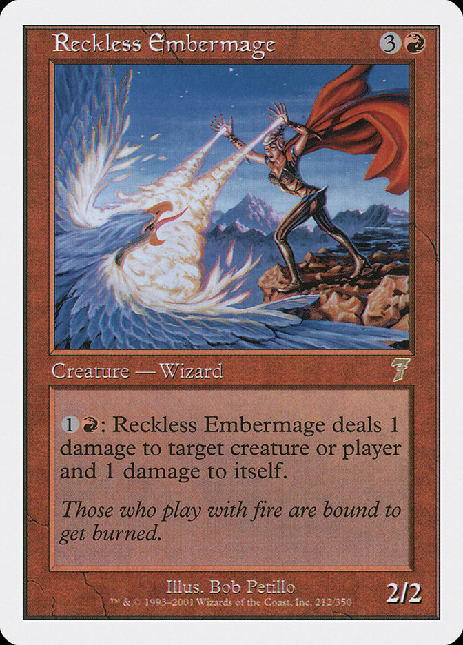Reckless Embermage [Seventh Edition] | Arkham Games and Comics