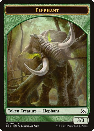 Elephant Token [Duel Decks: Mind vs. Might Tokens] | Arkham Games and Comics