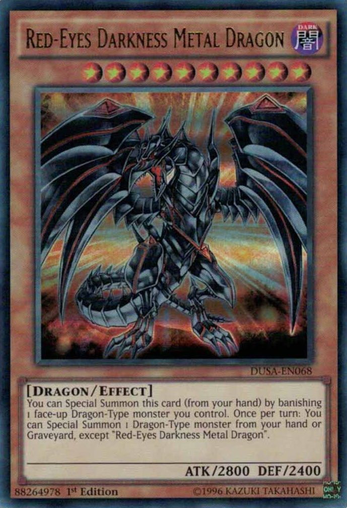 Red-Eyes Darkness Metal Dragon [DUSA-EN068] Ultra Rare | Arkham Games and Comics