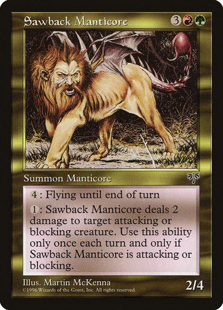 Sawback Manticore [Mirage] | Arkham Games and Comics