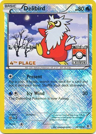 Delibird (38/149) (League Promo 4th Place) [Black & White: Boundaries Crossed] | Arkham Games and Comics