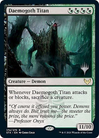 Daemogoth Titan (Promo Pack) [Strixhaven: School of Mages Promos] | Arkham Games and Comics